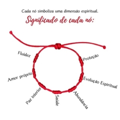 Pulseira 07 nós. Proteção e Sorte. Kit com 02 unidades. na internet