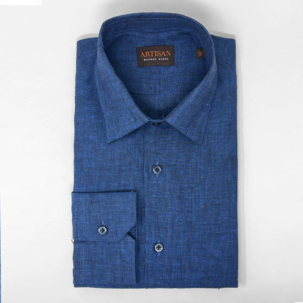 CAMISAS LINO LISO TEJIDO ITALIANO (AXX120000)