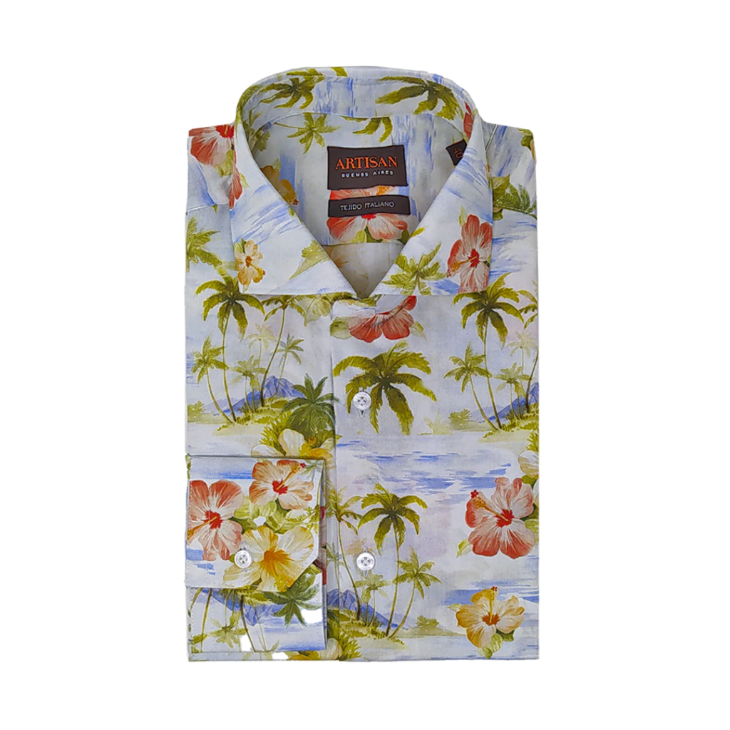 CAMISA BEACH ESTAMPA ITALIANA3 (AV4250009)