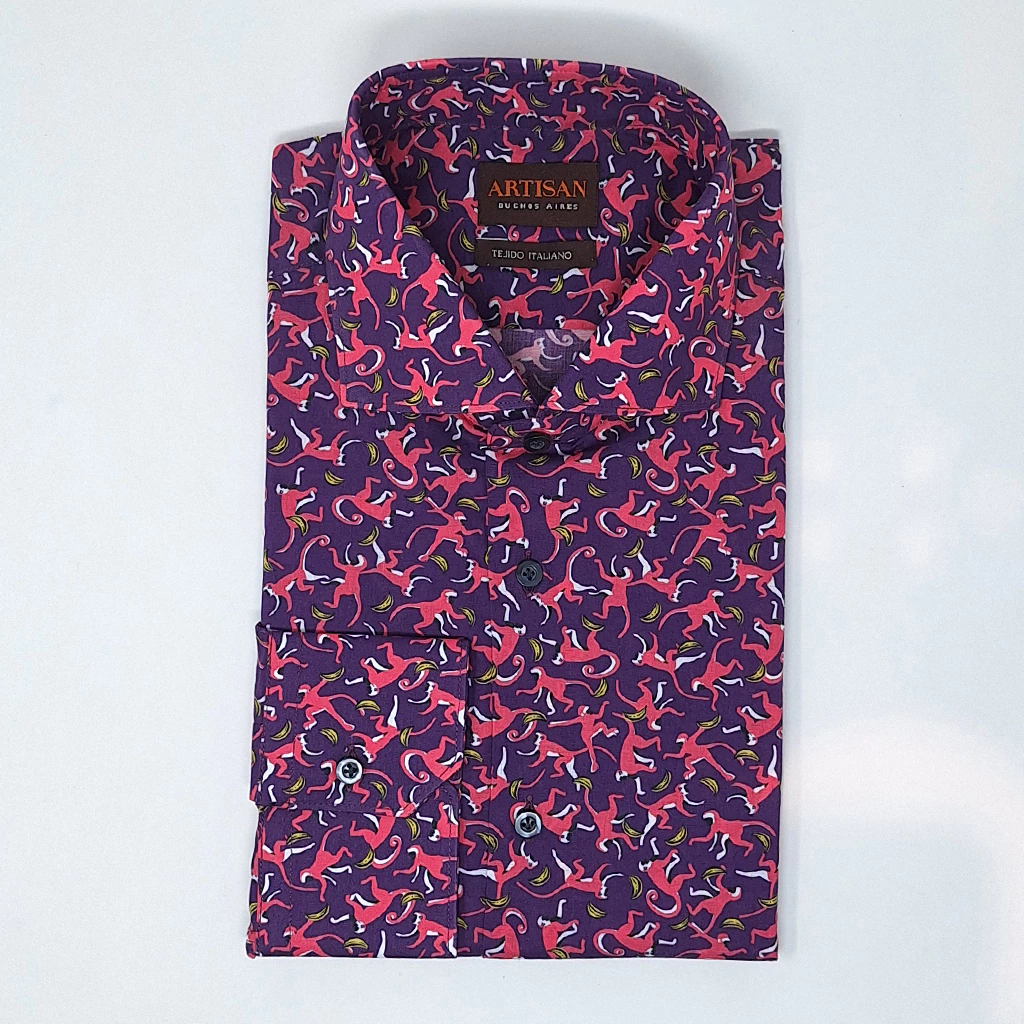 CAMISA MONKEY TEJIDO ITALIANO (AI3245817)