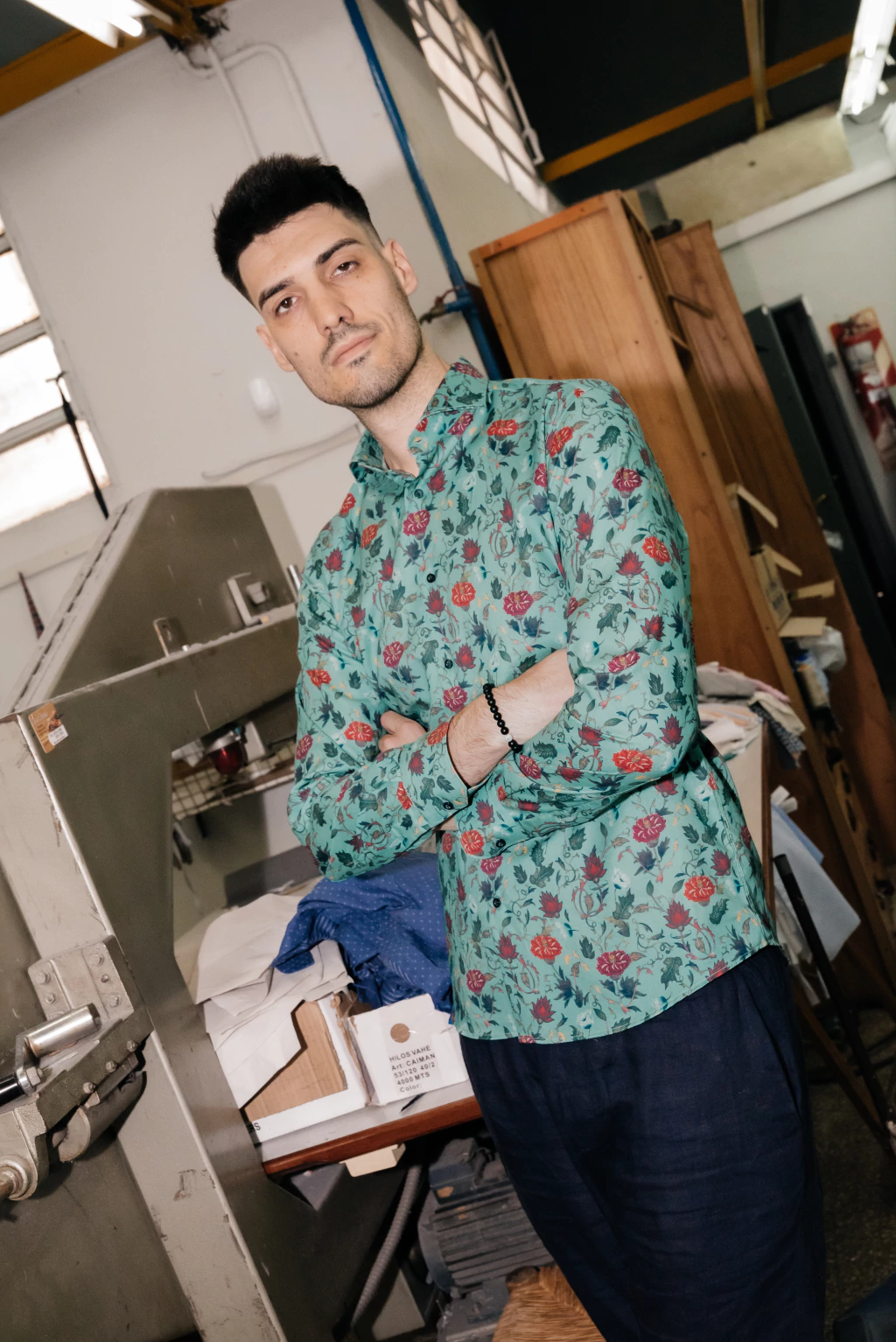 CAMISA ACEVEDO ESTAMPADA TEJIDO ITALIANO (AI3145547)