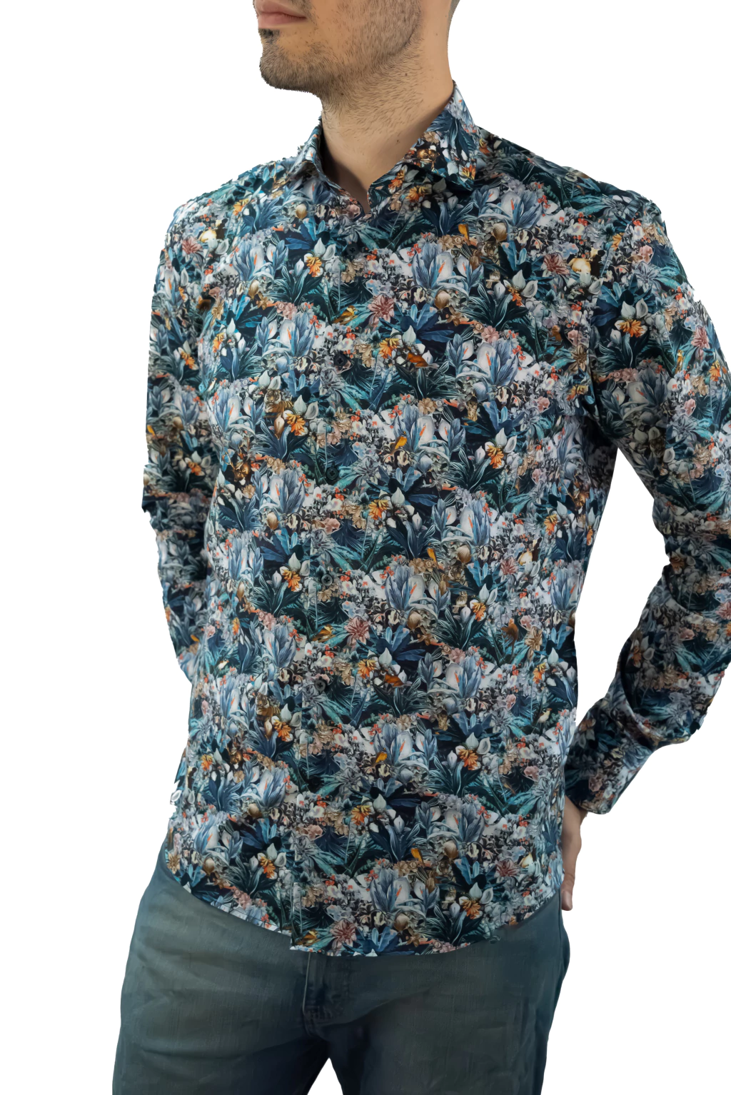 CAMISA SELVA ESTAMPA ITALIANA (AI1257350)