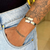 Bracelete Duas Pontas Liso Reto Prateado - comprar online