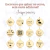 Colar Personalizado com Pingente M Redondo - Semijoia Ouro 18k na internet