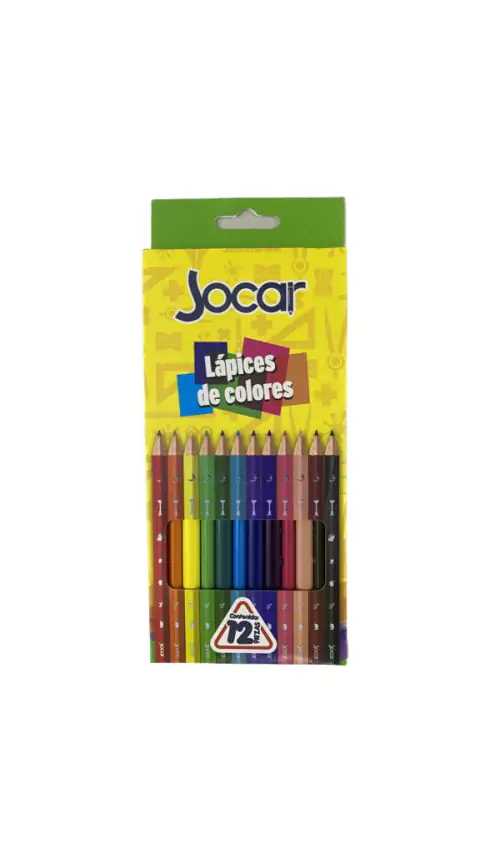 CAJA LAPICES DE COLORES C/12 PZAS JOCAR