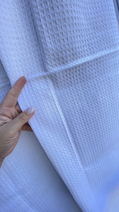 Cortina panal abeja off white en internet