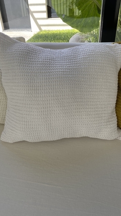 Funda Blanca wafle 50x50 - comprar online
