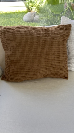 Funda wafle canela 50x50 - comprar online