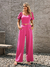 Imagem do Conjunto Feminino Blusa Cropped Com Calça Alfaiataria