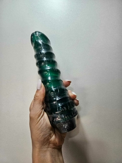 DILDO VIBRADOR TORNADO CON VIBRADOR JELLY