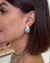 Brinco pedra - Azul turquesa - comprar online