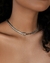 Choker Pérola - Malha dupla na internet
