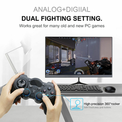 Imagem do Joystick sem fio do andróide do controlador 2.4g gamepad com conversor de otg p