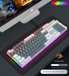 Imagem do G300 real mecânico com fio teclado computador notebook escritório externo e-jo