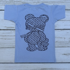 Remera algodón con estampa de strass - tienda online