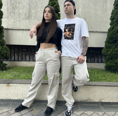 Calça cargo karol barra reta
