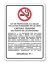 Señalamiento Prohibido Fumar Ley Sanitaria Letrero 25x35