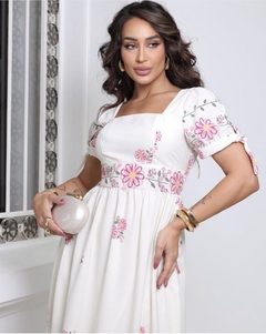 Vestido Floral - Bárbara Moda Evangélica