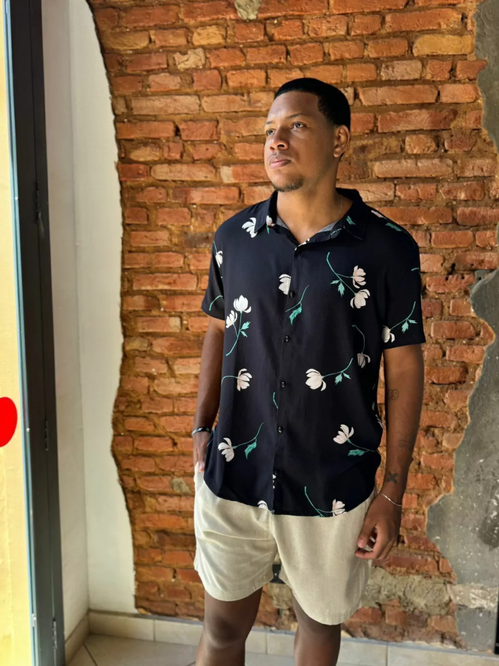 Camisa viscose estampa exclusiva