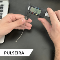 Imagem do Corrente Grumet Prata 925 Pingente de Cruz + Pulseira