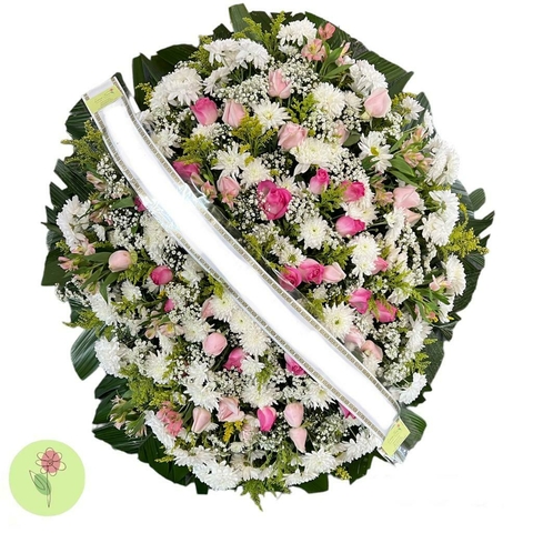 Coroa de Flores com Rosas