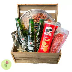 Cesta de Cervejas com Aperitivos