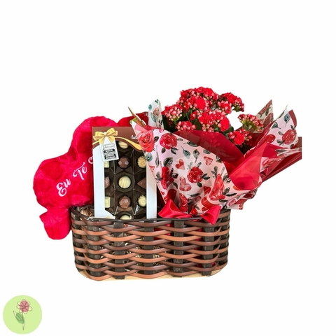 Kalanchoe com Cacau Show e Coração