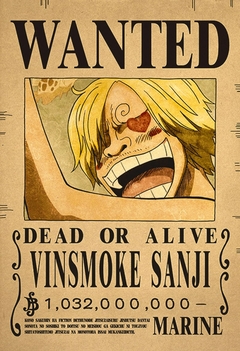 Cartazes de procurado Anime(ONE PIECE ) na internet