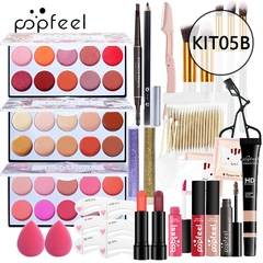Kits de maquiagem Popfeel para iniciantes tudo em um kit essencial de maquiagem - Mendes Imports