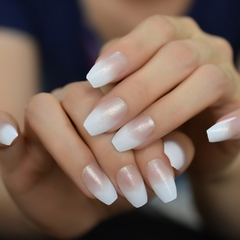 Unhas Bailarina Francesa Curtas Gradeint - comprar online