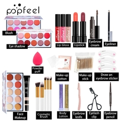 Kits de maquiagem Popfeel para iniciantes tudo em um kit essencial de maquiagem - loja online