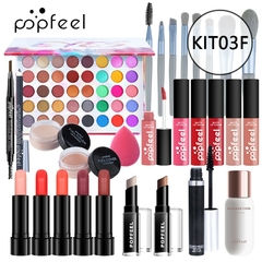 Kits de maquiagem Popfeel para iniciantes tudo em um kit essencial de maquiagem - Mendes Imports