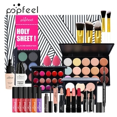 Kits de maquiagem Popfeel para iniciantes tudo em um kit essencial de maquiagem - Mendes Imports