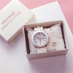 Relógio Feminino Moda Casual Branco Silicone Genebra - comprar online