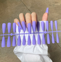 conjunto de Unhas Postiças fosco super longo - Mendes Imports