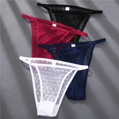 Calcinha fio dental transparente