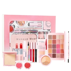 Kits de maquiagem Popfeel para iniciantes tudo em um kit essencial de maquiagem - comprar online