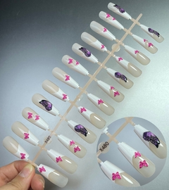 conjunto de Unhas Postiças fosco super longo - Mendes Imports