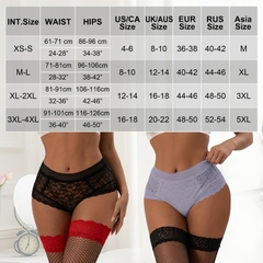 Calcinha Box feminina sexy de renda - Mendes Imports