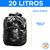 Saco de Lixo 100 unidades Resistentes - Tamanhos 15/20/30/40/50/60/100 Litros - comprar online