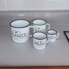 Set x 4 Jarros Tazas Enlozados Con Frase Varios Tamaños En Caja - Calma Store Deco