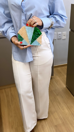 Clutch Madrepérola Verde