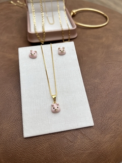 CONJUNTO SEMIJOIA INFANTIL PORCO