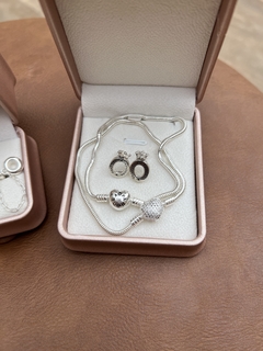 Pulseira Inspiração Pandora, Brinco, Pega Ladrão - Prata 925 na internet