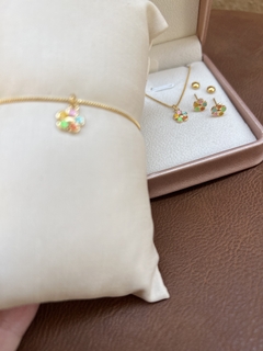 Conjunto Flor - Semijoia