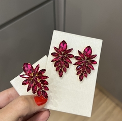 Conjunto Pedraria Pink (Brinco e Anel)
