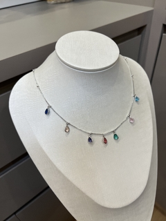 GARGANTILHA PONTO DE LUZ COLORS - RÓDIO BRANCO - comprar online