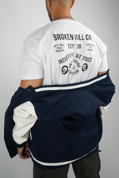 CAMPERA BOMBER "VARSITY" BLUE - tienda online