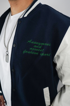 CAMPERA BOMBER "VARSITY" BLUE - Broken Hill
