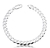 Pulseira Masculina Grumet 7,5mm Fio 180 de Prata Legítima 925